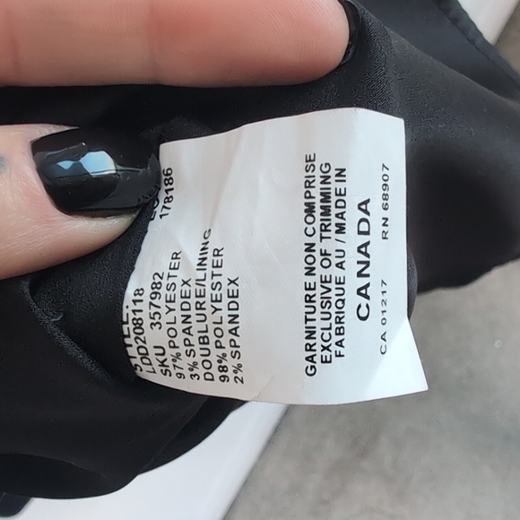 Vintage Le Chateau Women's Medium Navy Blue‎ Heavy Satin High Low Dress - Picture 3 of 4